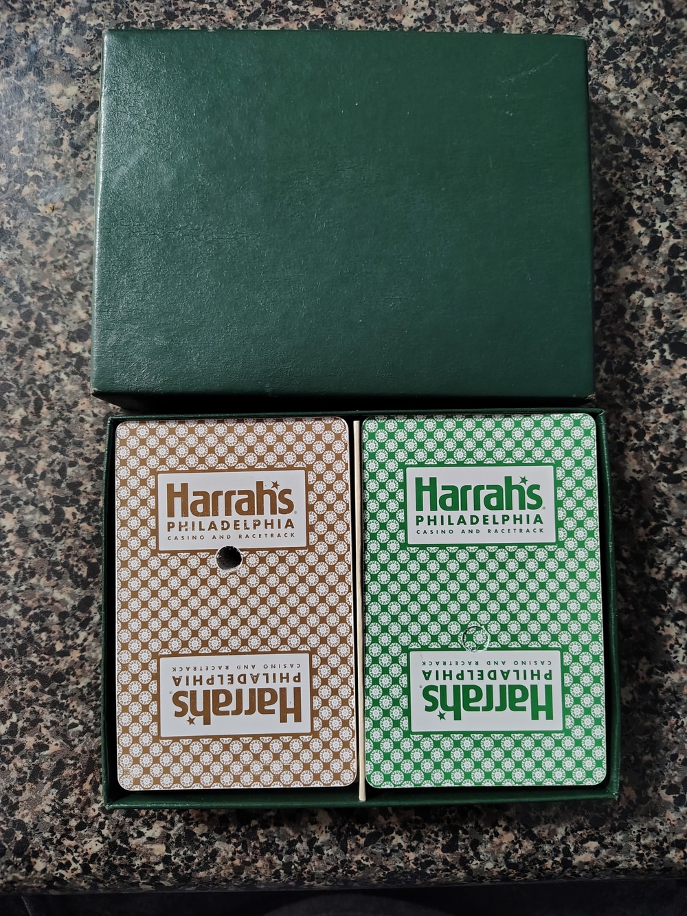 Harrah's Philadelphia Casino Vintage Retired Dual Poker Decks